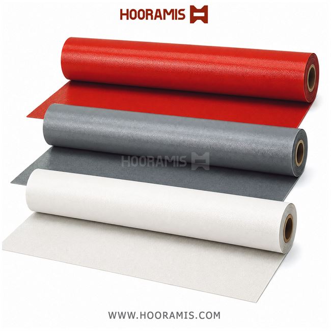 پارچه دو رو سیلیکون با ضخامت 0.5 قرمز/خاکستری/سفید (Silicone double-sided 0.5 R/G/W)
